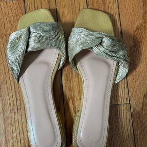 Elegant Silver & Gold Women's Sandals
